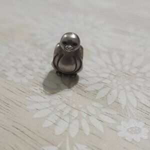 Pandora Silver Penguin Animal Charm Bead 790423 Authentic